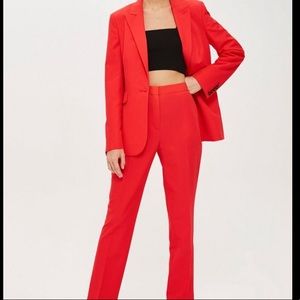 Topshop Red Suit